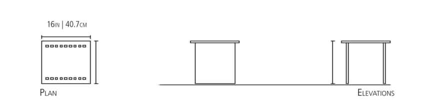 This is an image of the ESFD Pi Stool measurements